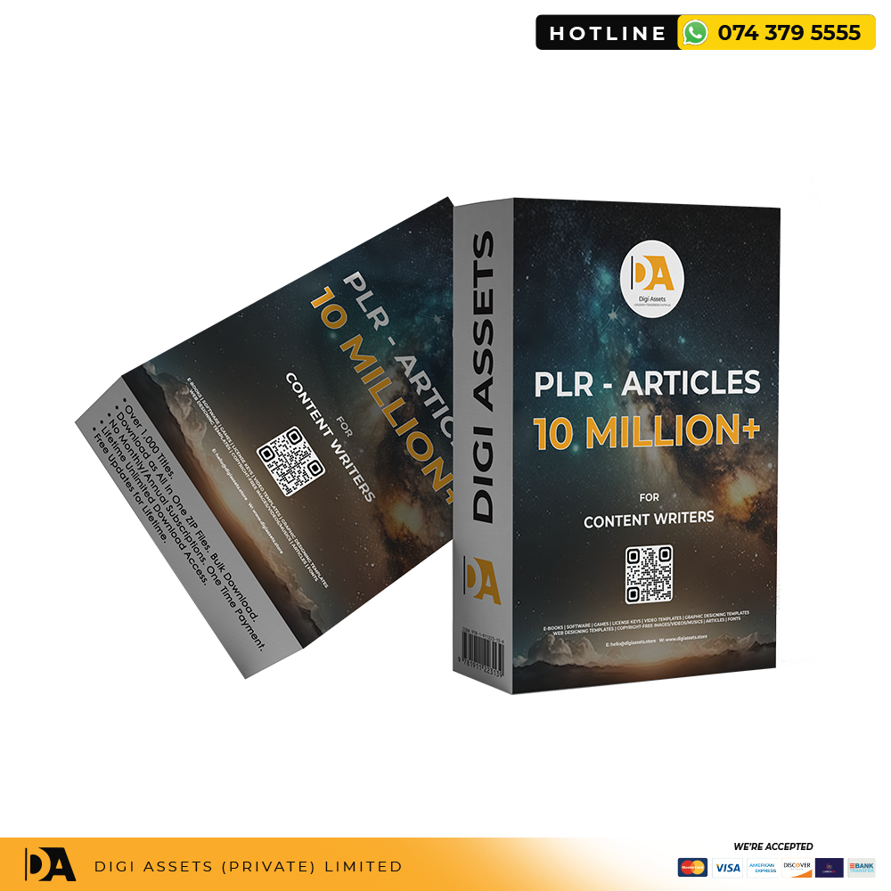 10Mn+ PLR Article Pack for Content Writers